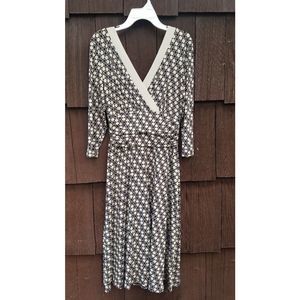 Brown polka dot dress